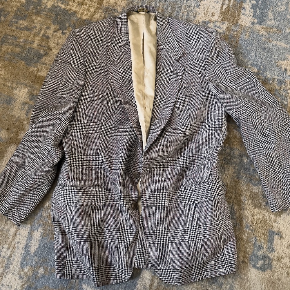 42L Mens Plaid Sports Coat